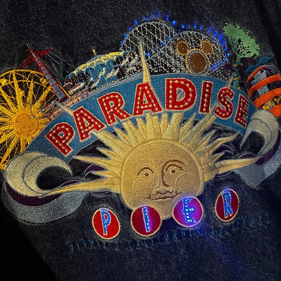 Disney Other - Vintage Disneyland Resort XL Denim Jacket with Lights